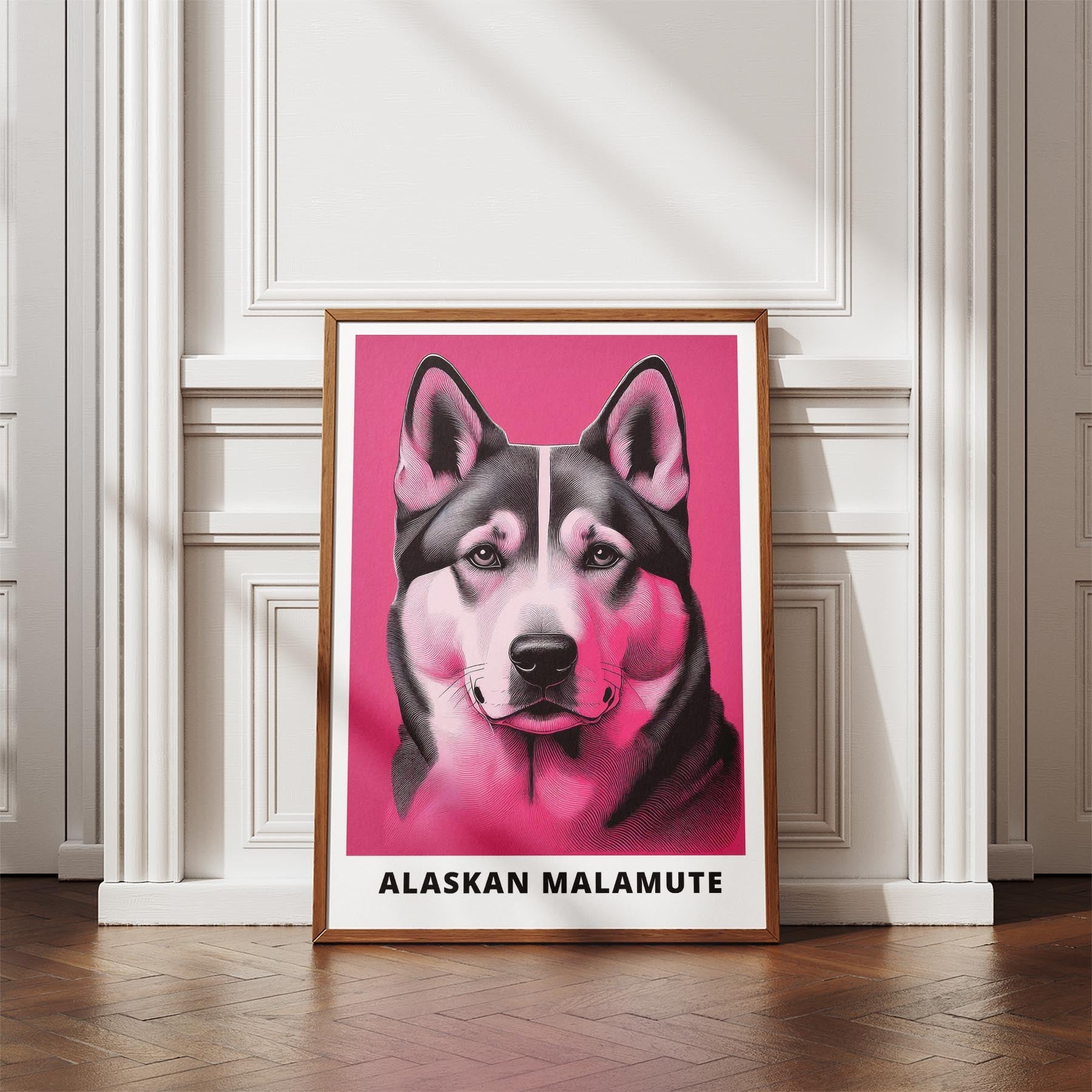 Alaskan Malamute Pink and Black Dog Series 2 image 4
