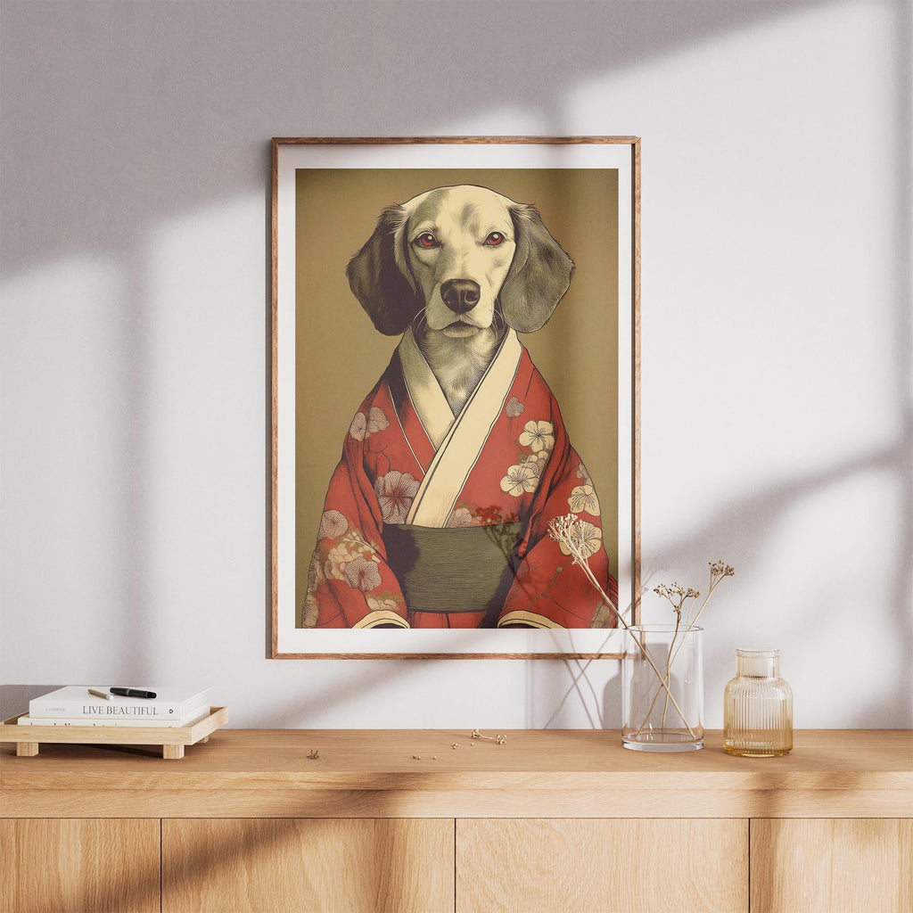 Curly Coated Retriever Japanse Kimono Dog Series image 8