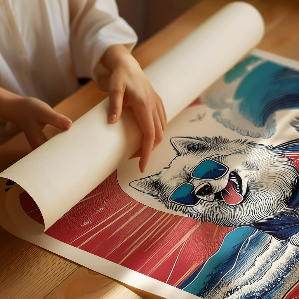 Samoyed Hokosai Surfer Dogs 1 image 3