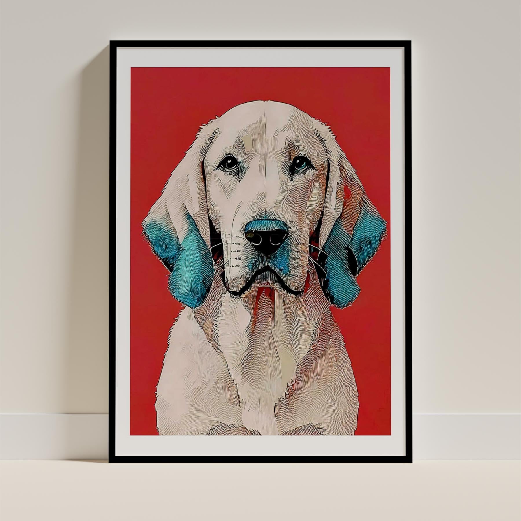 Bloodhound Dog Art Print Unframed Vol 1 | 11 Unique Designs | Wall Art Gift for Dog Lovers - Image 4 | Dogsy & Co