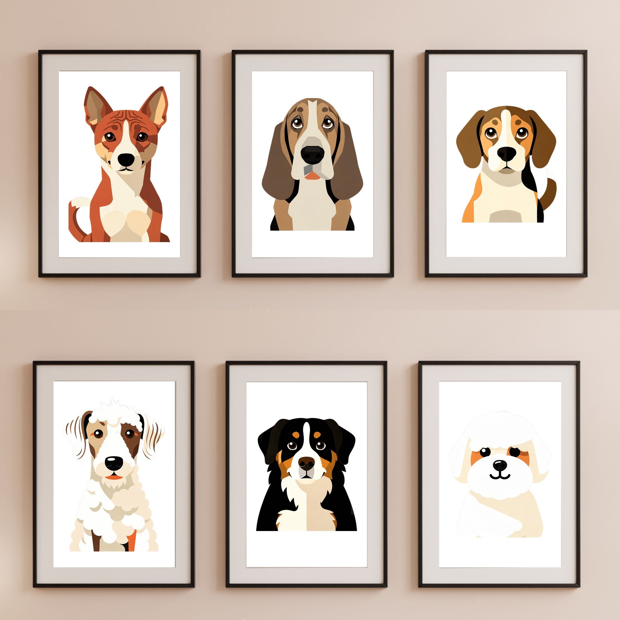 Bold Block Art Print - Framed Nursery Mockup