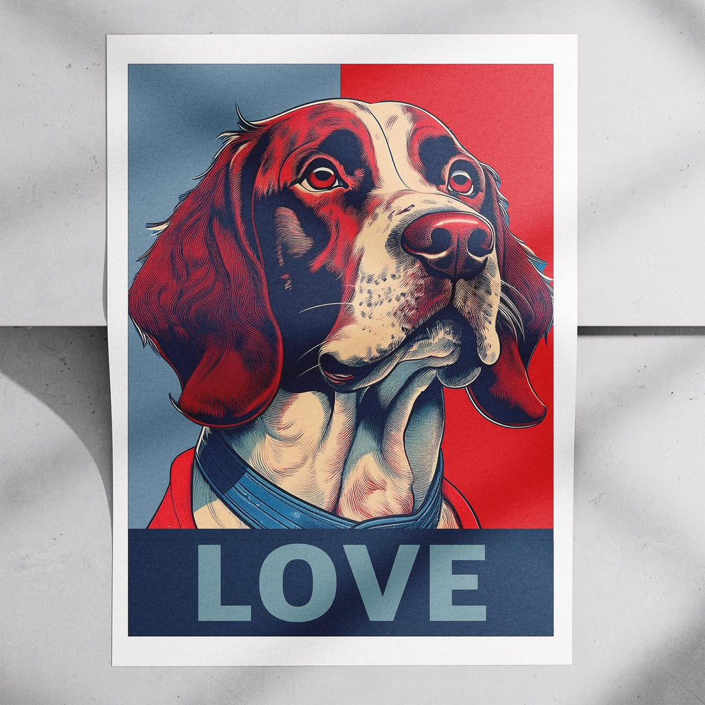 English Springer Spaniel LOVE Series Inspired by the Obama Poster image 7
