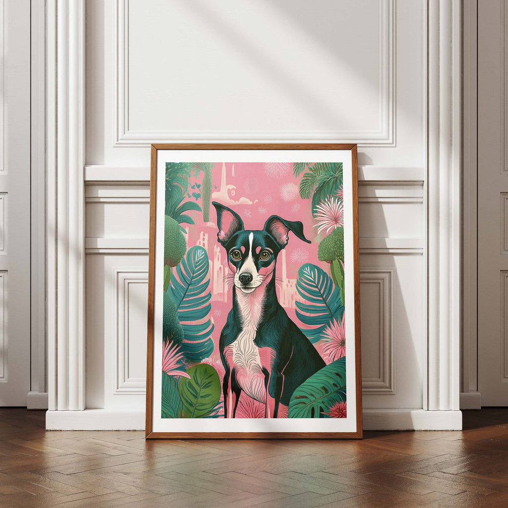 Whippet Flowery Dog image 4