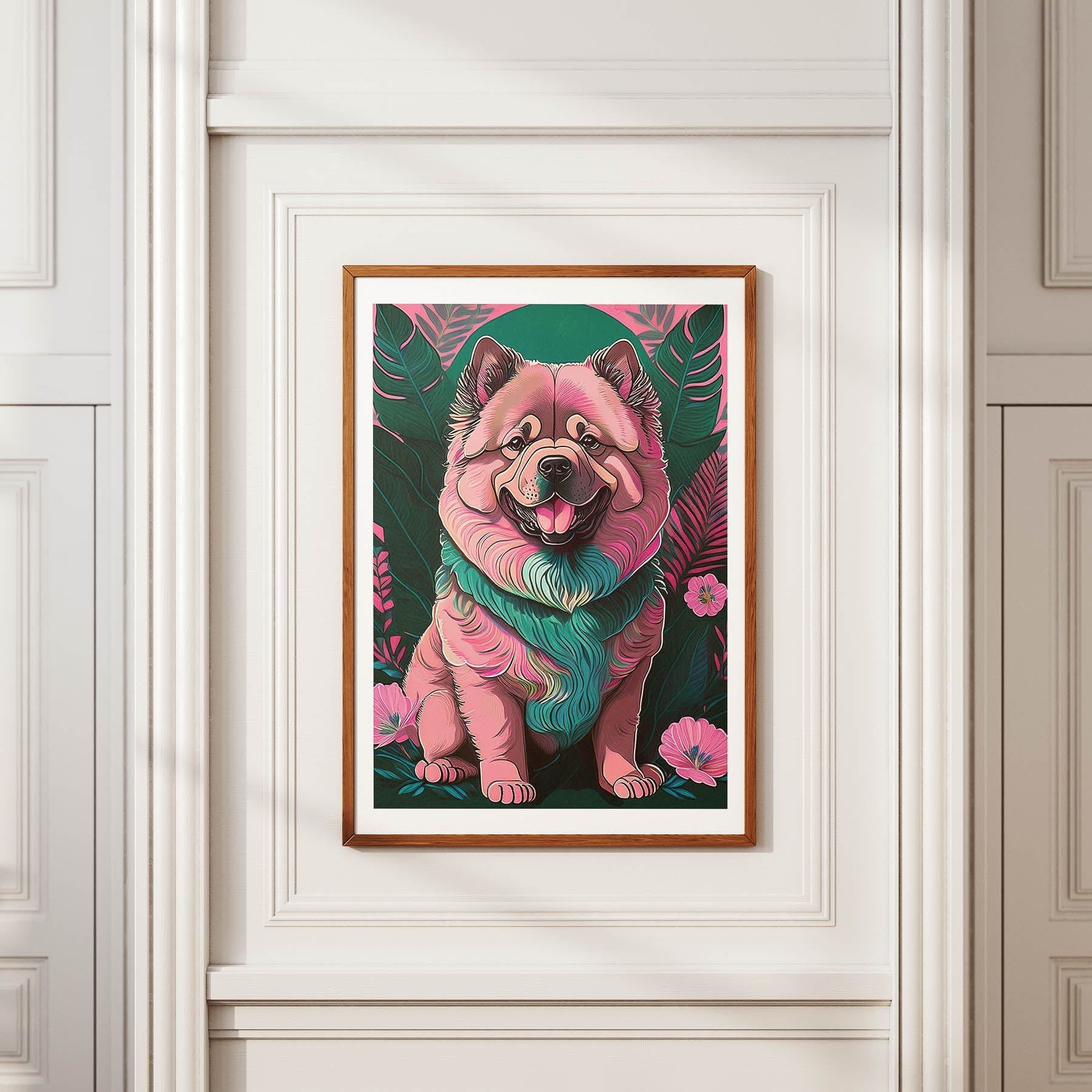 Chow Chow Flowery Dog image 3