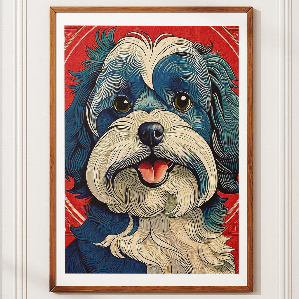 Poodle Hokusai Japanese Inspired Dog Series image 10