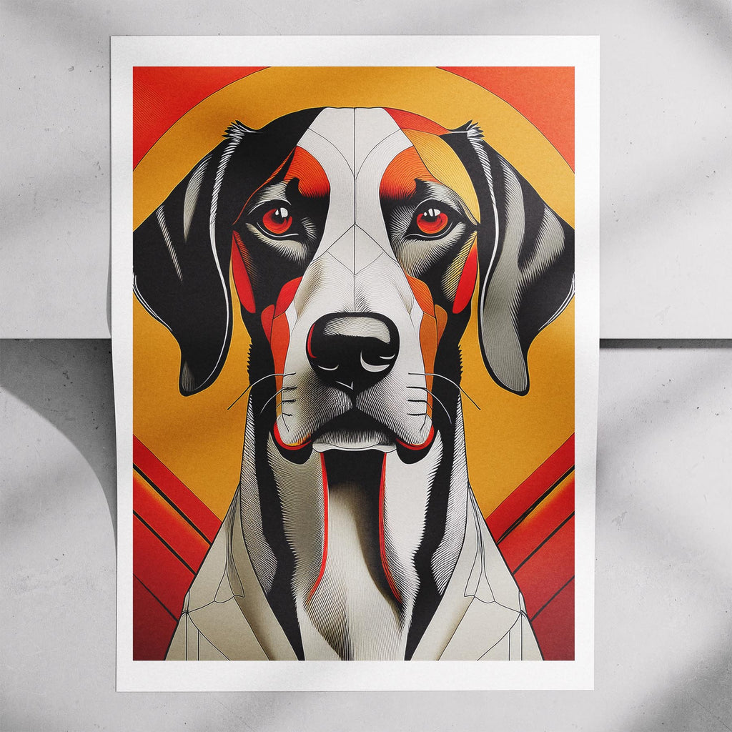 English Pointer Geometric Orange Series image 7