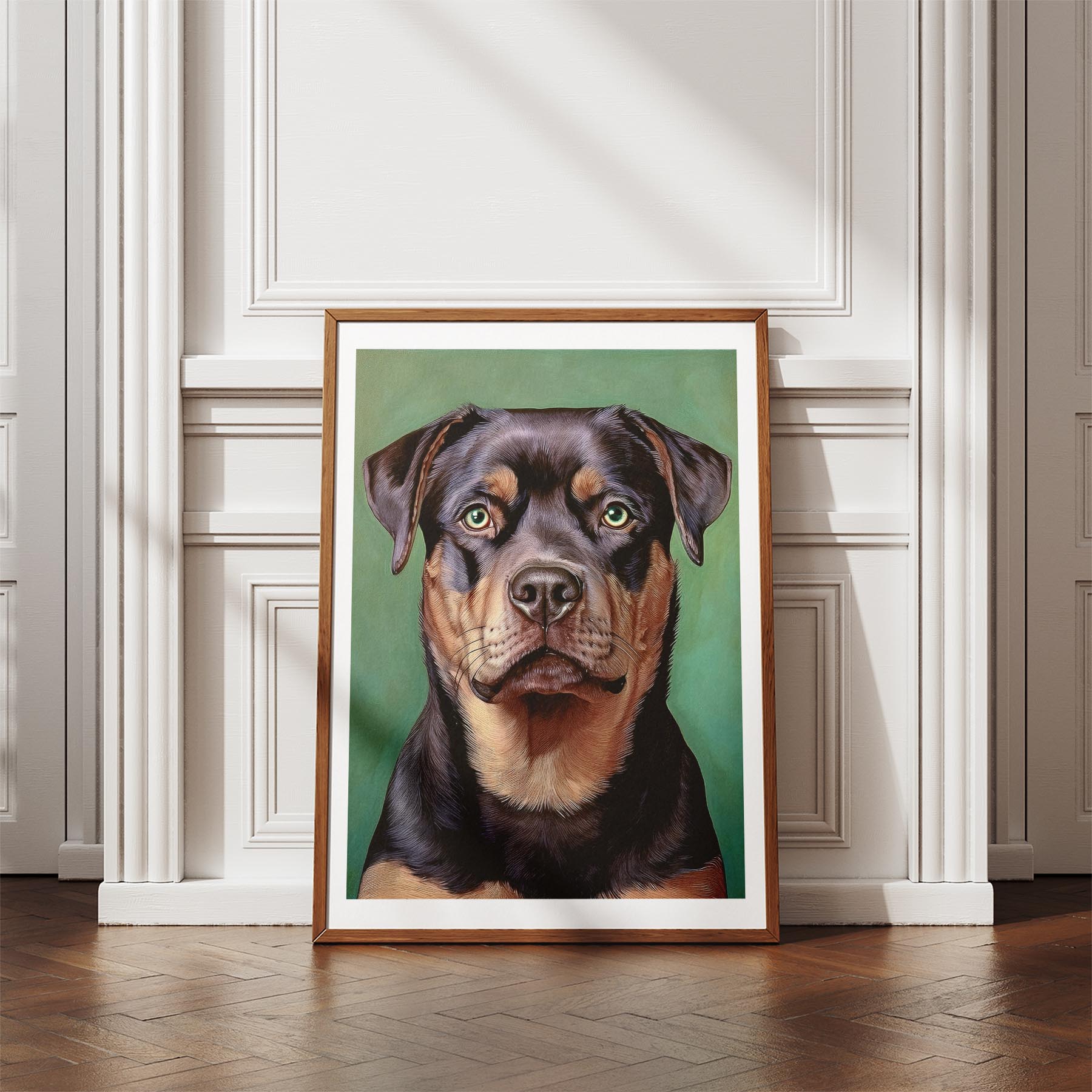 Rottweiler Green Painted Series image 4