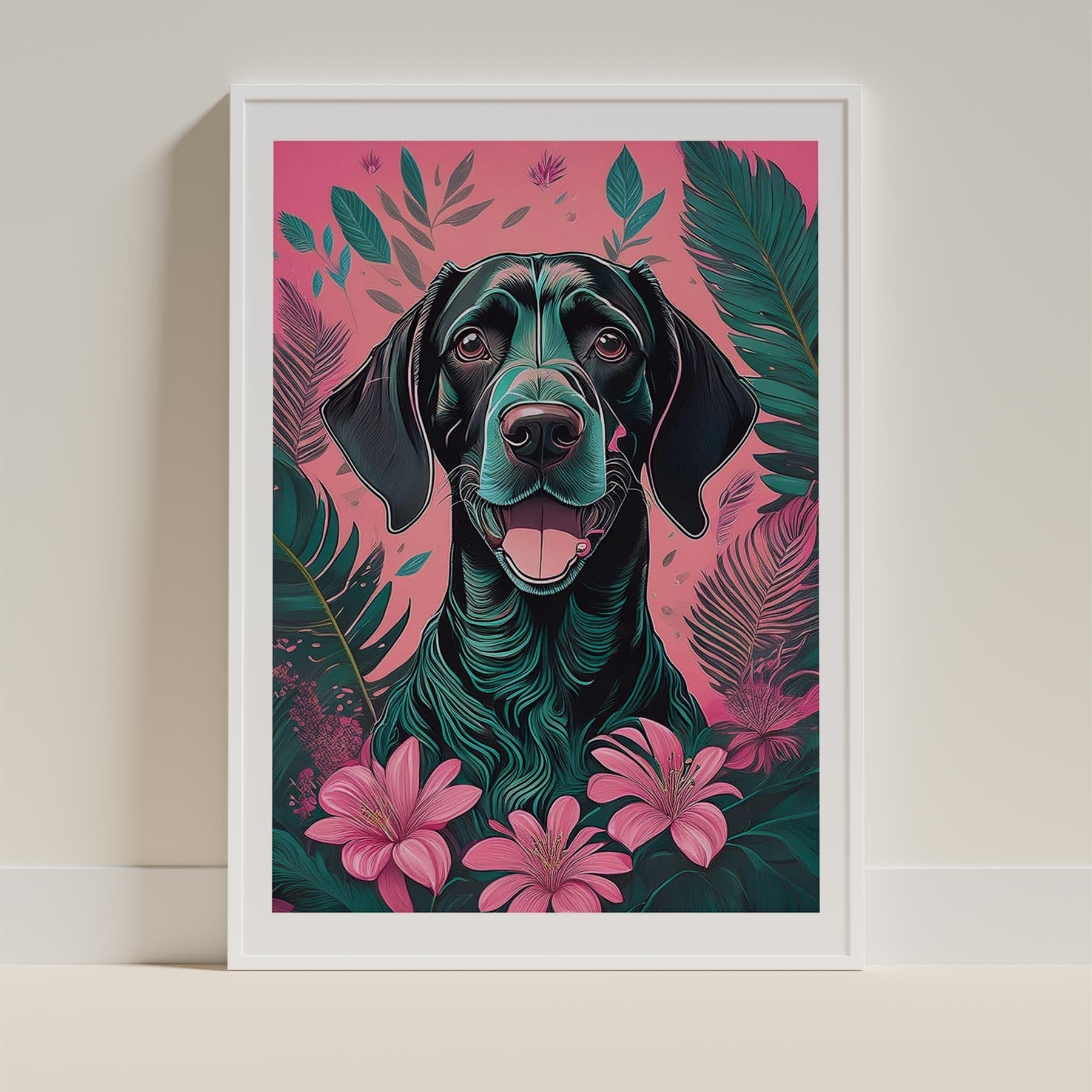 German Pointer Flowery Dog image 9