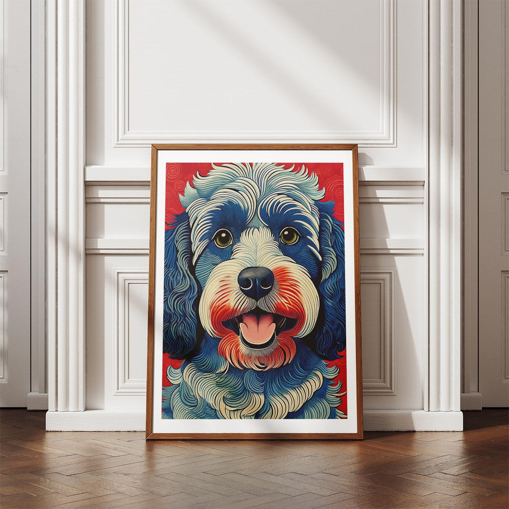 Cavoodle Hokusai Japanese Inspired Dog Series 4 image 4