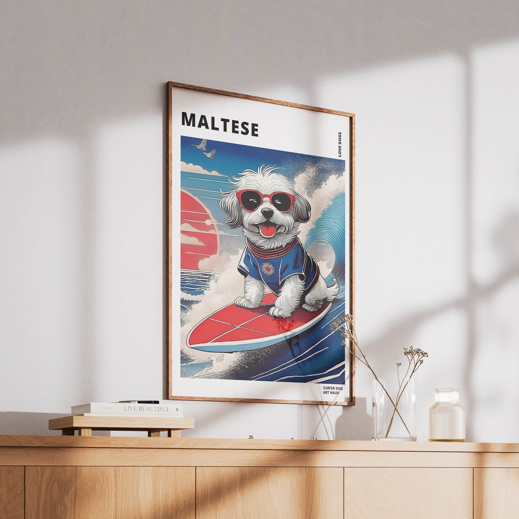 Maltese Hokosai Surfer Dogs 1 image 6