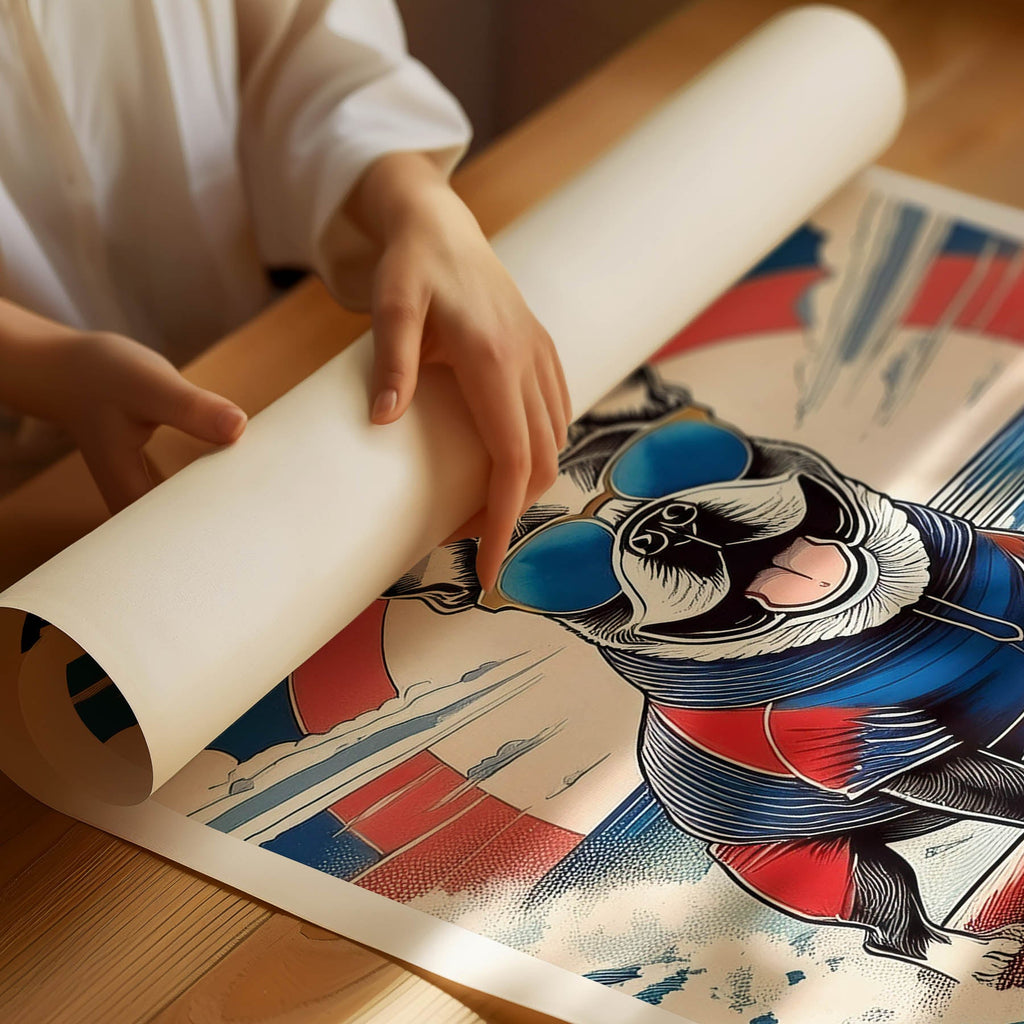 Bulldog Hokosai Surfer Dogs 1 image 3