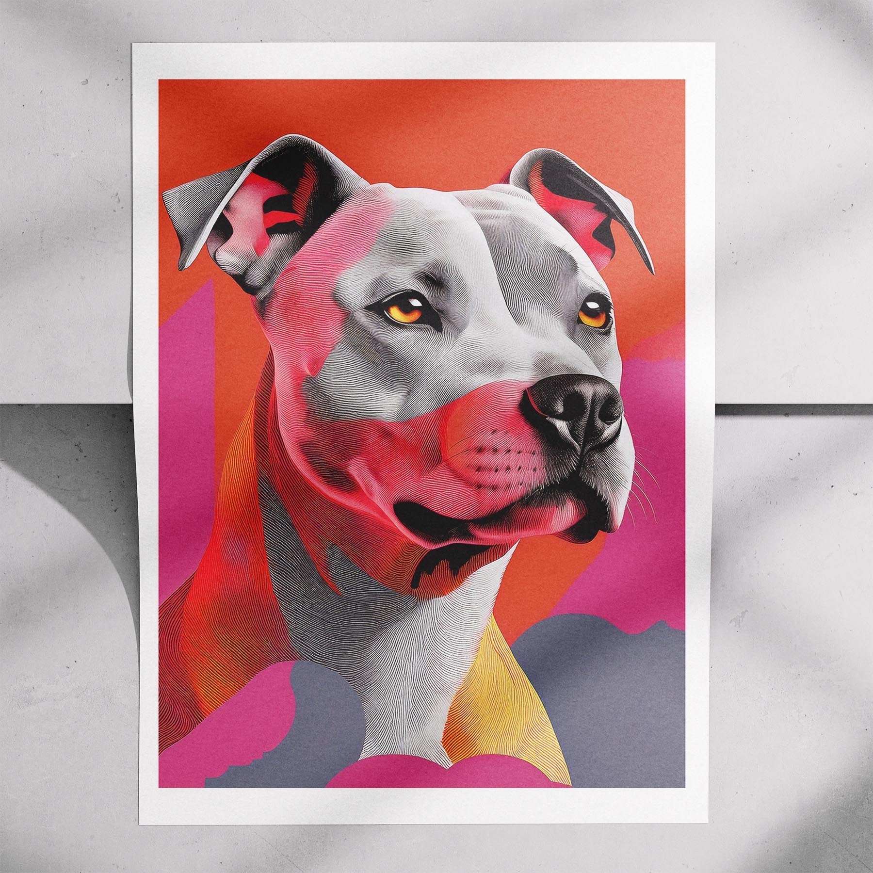 Staffordshire Bull Terrier Modern Pop Dog Series image 7