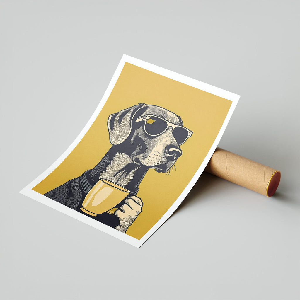 German Pointer Chillin Coffee Dog image 7