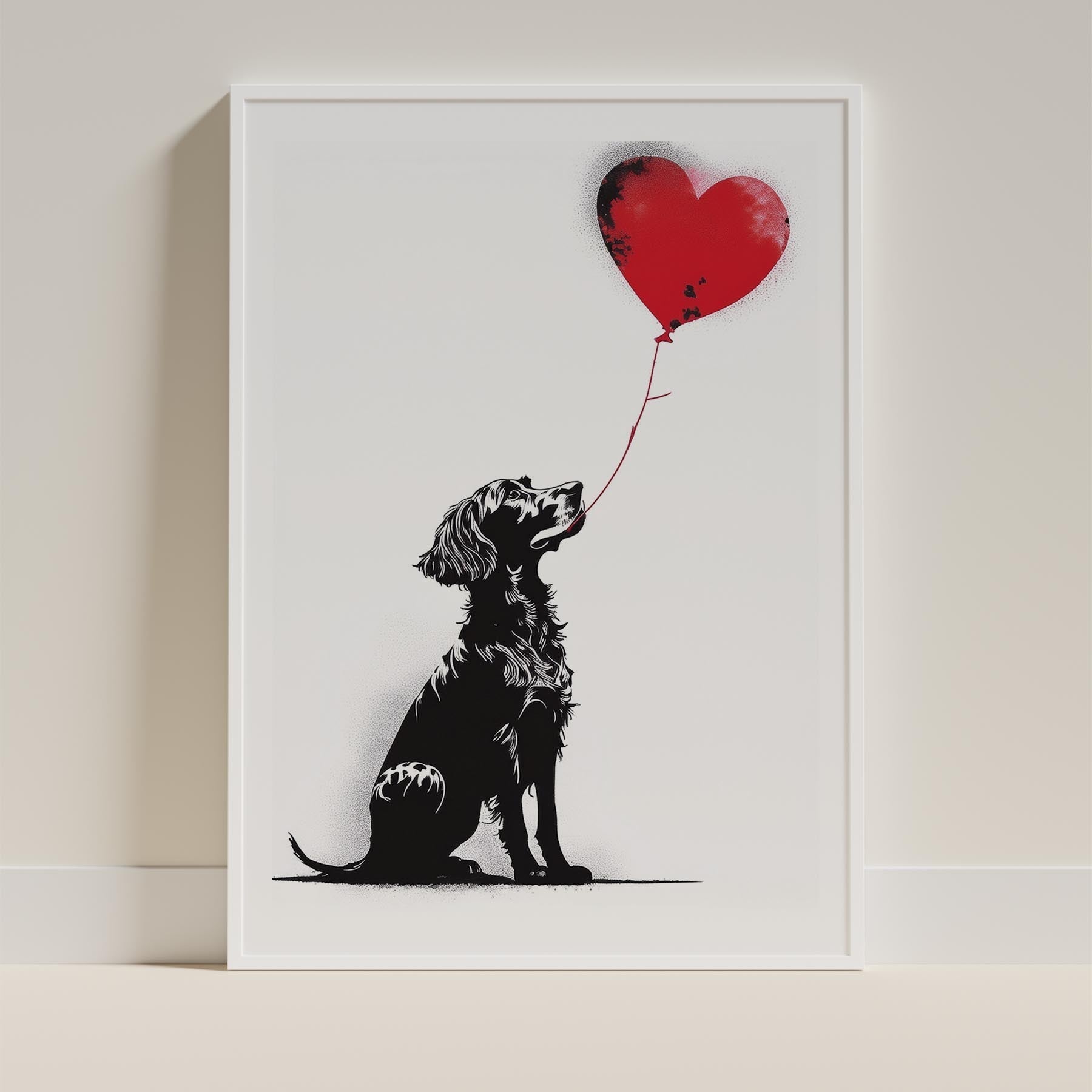 English Setter DOGSY Series inspired by the Art of Banksy image 9