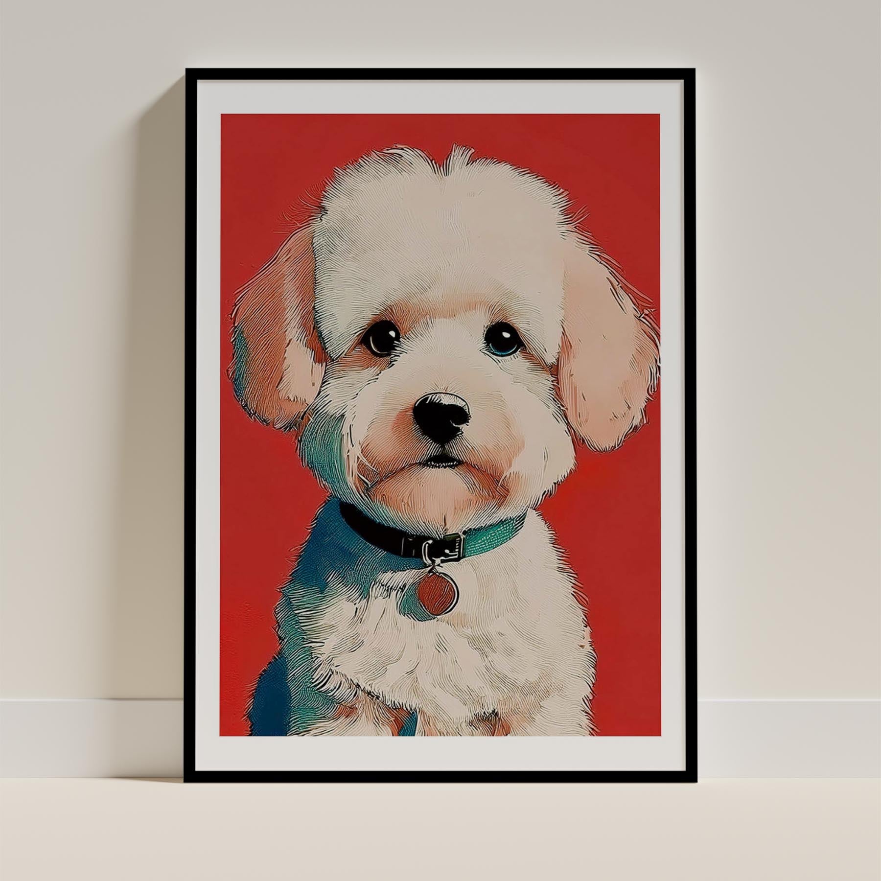Bichon Frise Dog Art Print Unframed Vol 1 | 11 Unique Designs | Wall Art Gift for Dog Lovers | Dogsy & Co