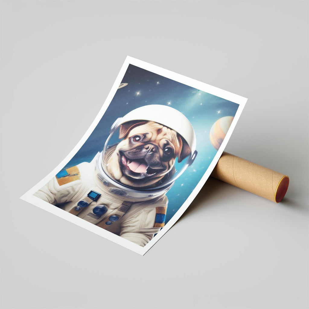 Pug Astronaut Dog Series image 6