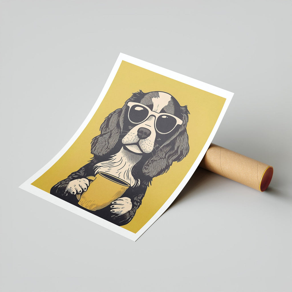 Cavalier King Charles Spaniel Chillin Coffee Dog image 7