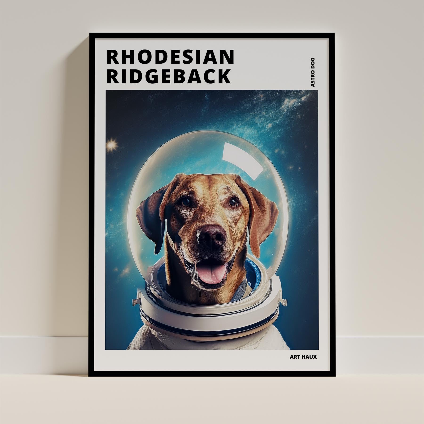 Rhodesian Ridgeback Dog Art Print Unframed Vol 2 | 5 Unique Designs | Wall Art Gift for Dog Lovers | Dogsy & Co