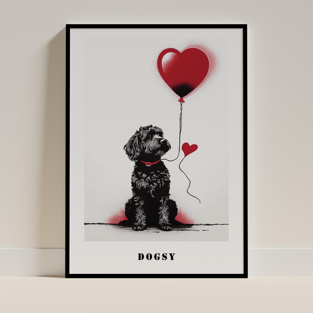 Groodle DOGSY Series inspired by the Art of Banksy with text Dogsy image 11