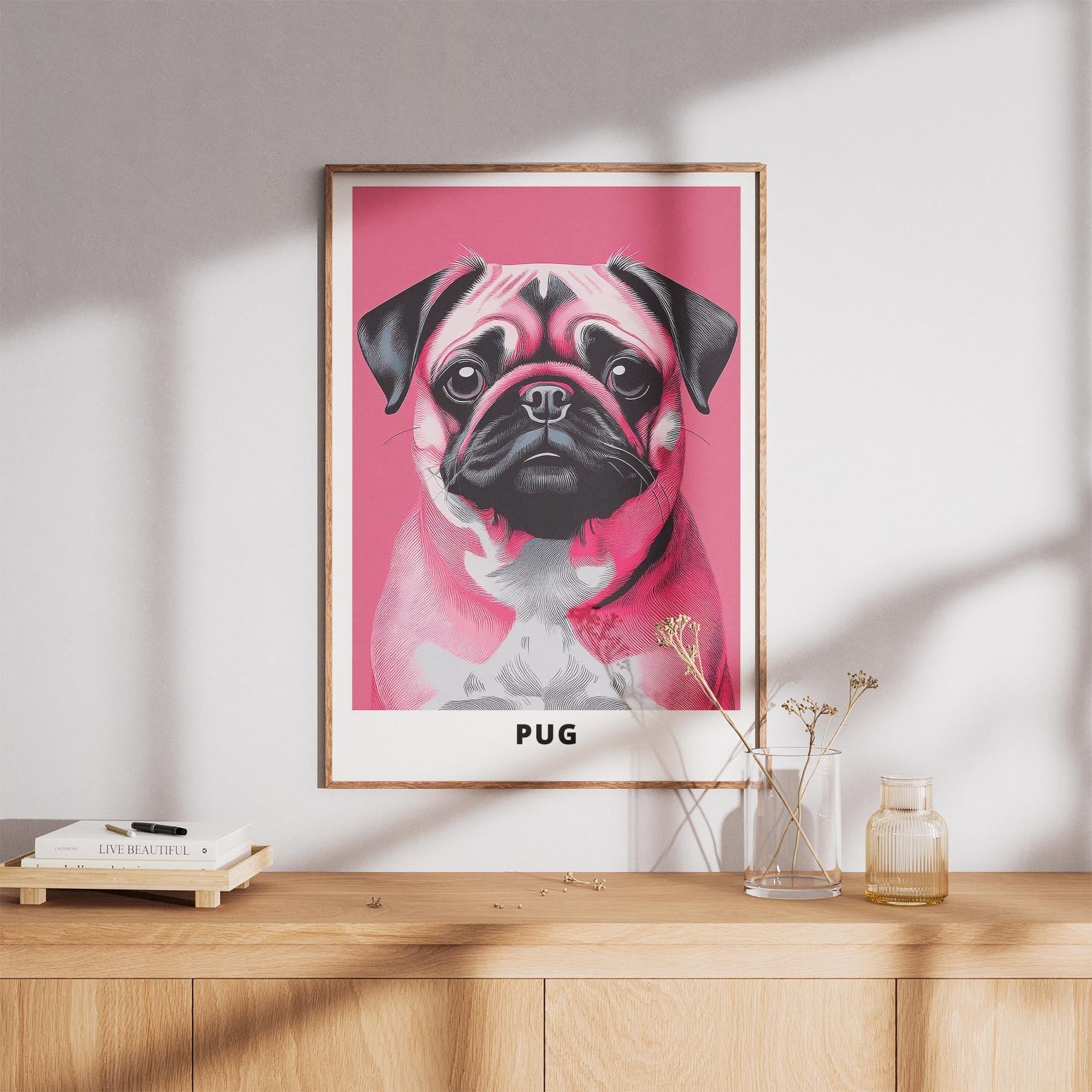Pug Pink and Black Dog Series 1 image 8