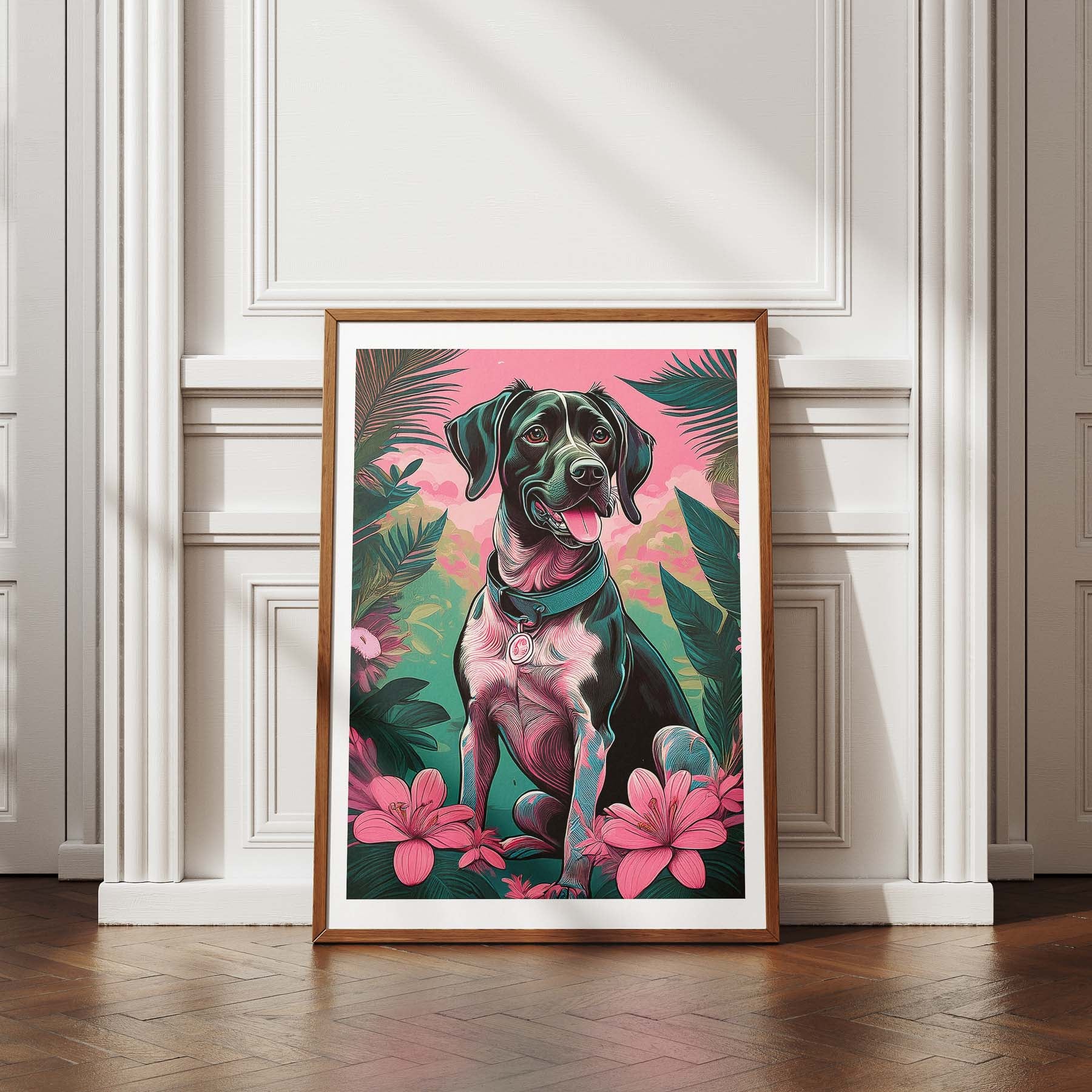 German Pointer Flowery Dog image 4