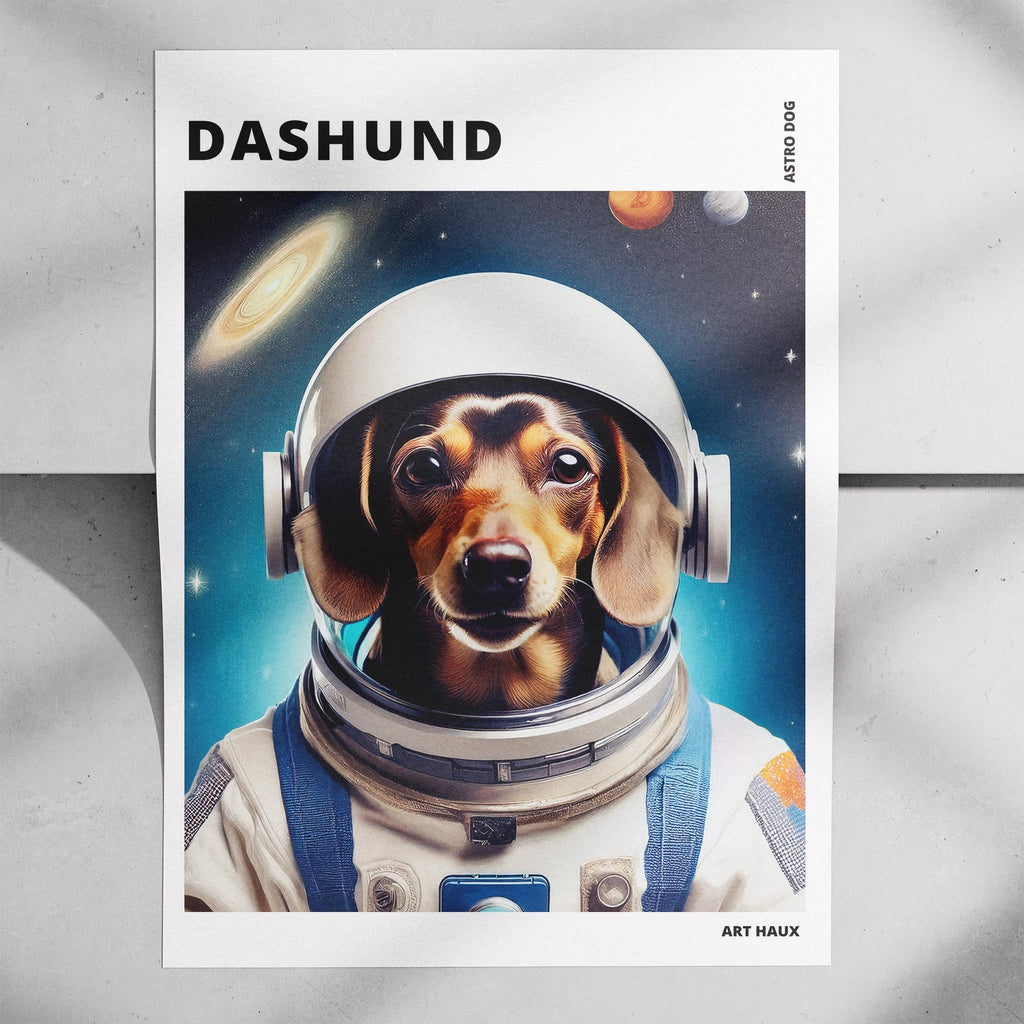 Dachshund Astronaut Dog Series with Text Astro Dog image 7