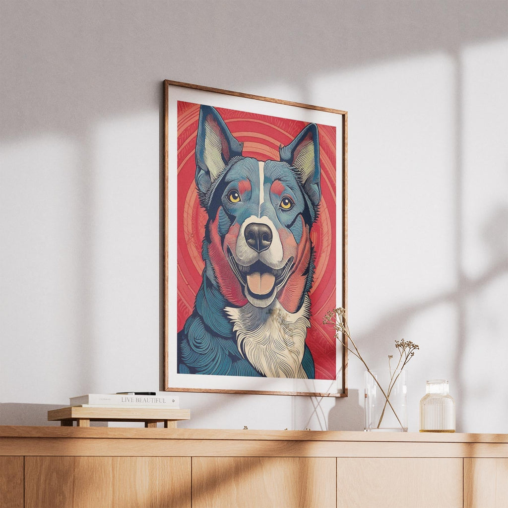 Kelpie Hokusai Japanese Inspired Dog Series 1 image 5