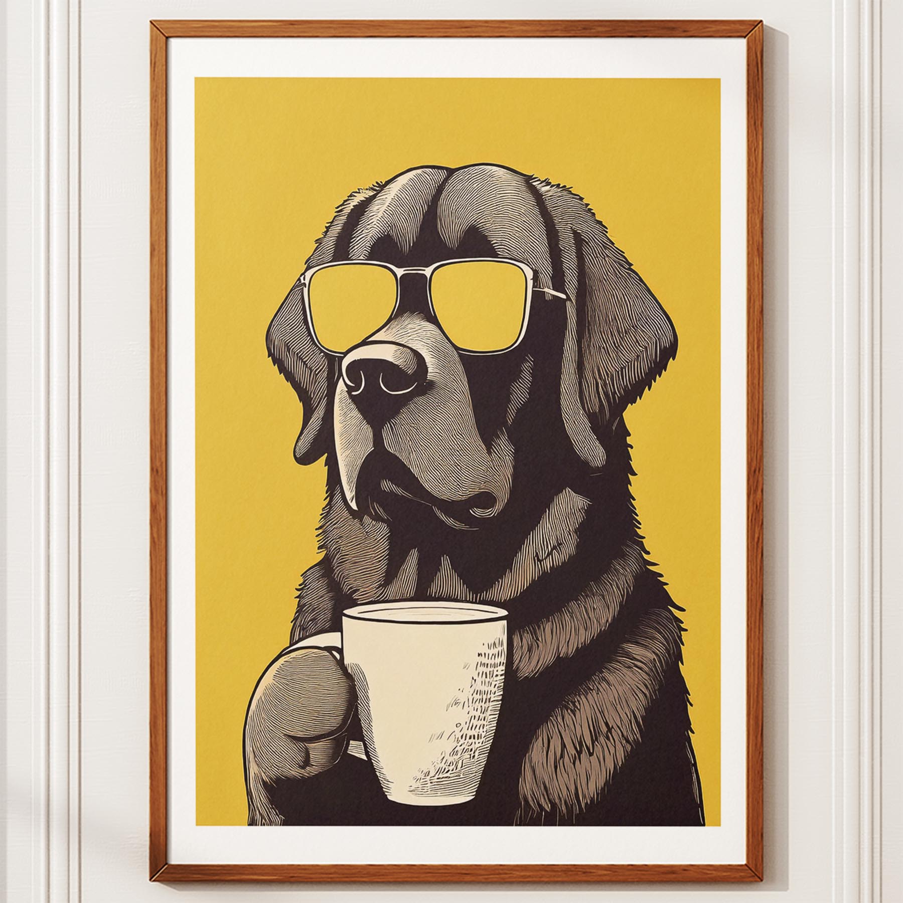 Newfoundland Chillin Coffee Dog image 10