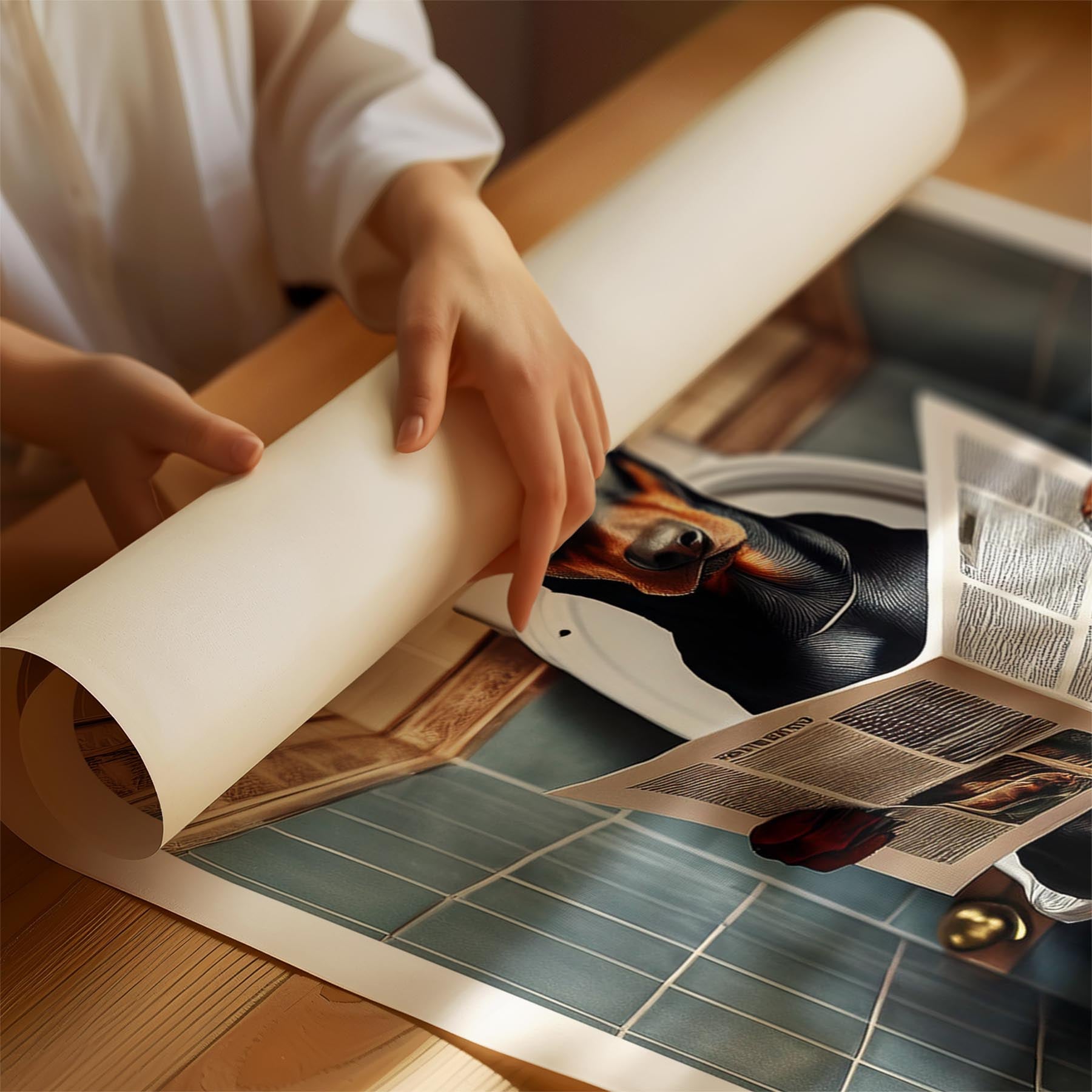 Dobermann Toilet Humour Dog Series 3 image 1