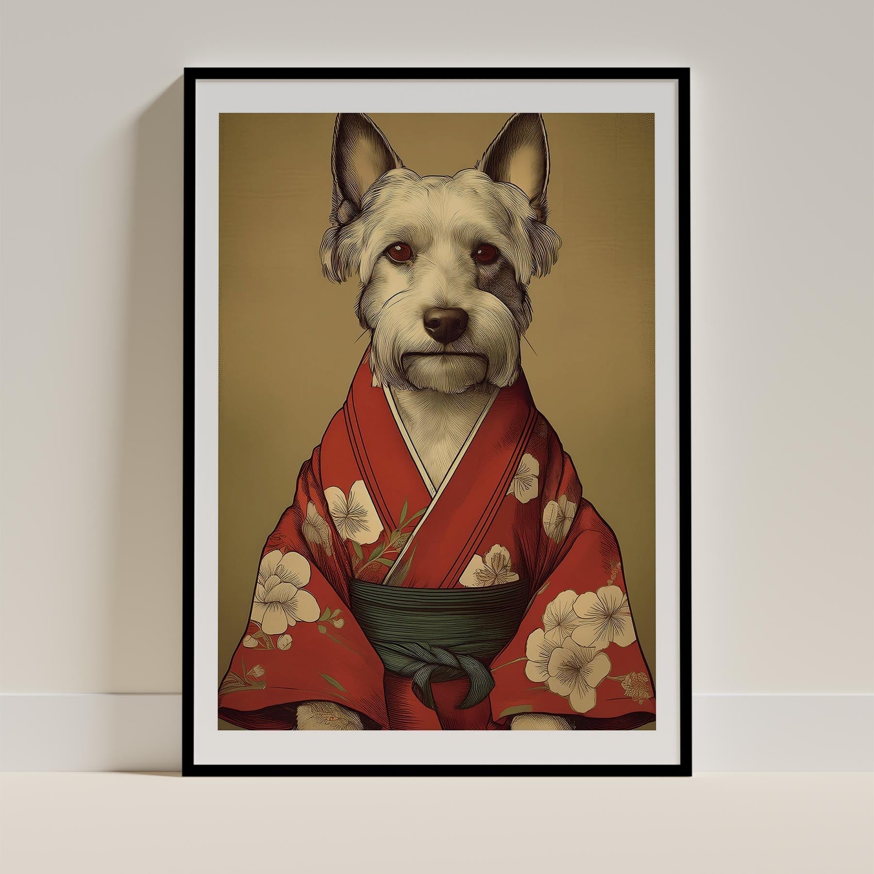 Scottish Terrier Japanse Kimono Dog Series image 0
