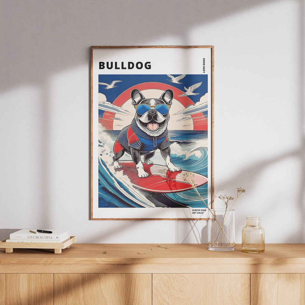 Bulldog Hokosai Surfer Dogs 1 image 8