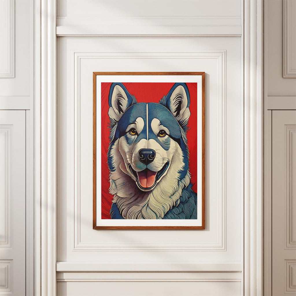 Alaskan Malamute Hokusai Japanese Inspired Dog Series image 3