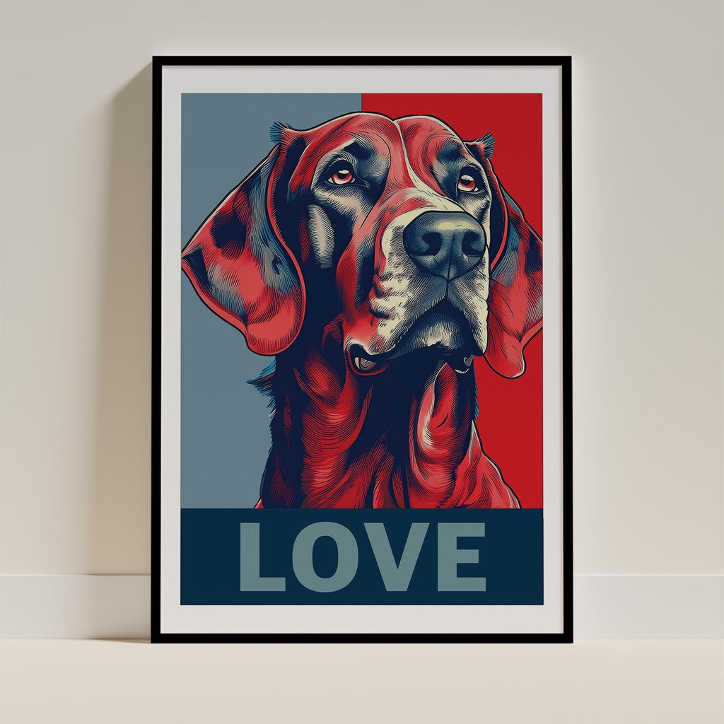 Gordon Setter LOVE Series Inspired by the Obama Poster image 0