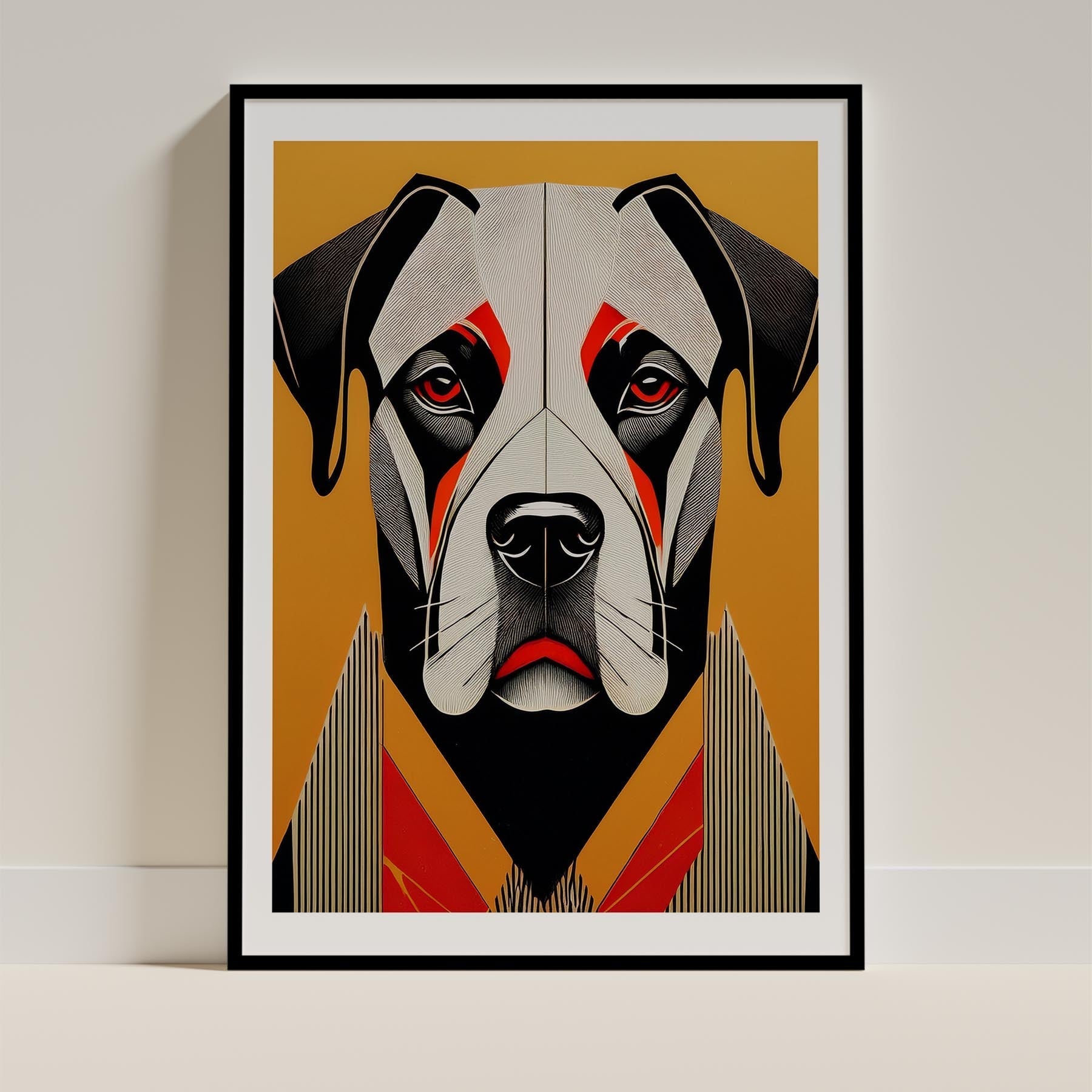 Mastiff Geometric Orange Series image 0