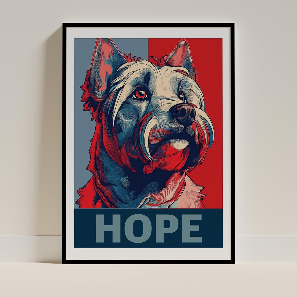 Australian Silky Terrier HOPE Series Inspired by the Obama Poster image 11