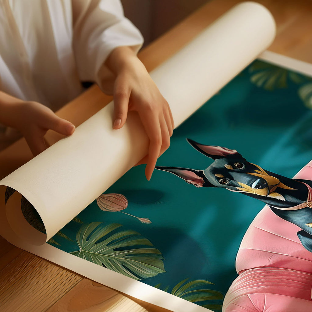 Doberman  Just Lounging Around image 3