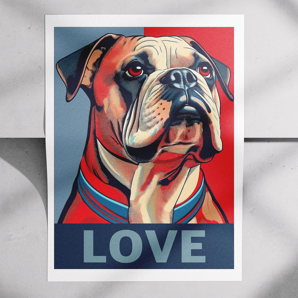 Bulldog LOVE Series Inspired by the Obama Poster image 7
