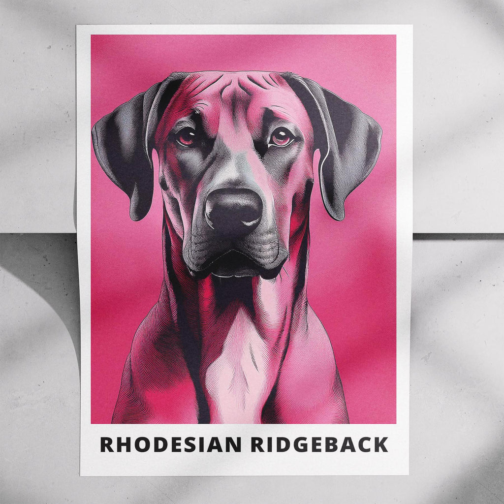 Rhoedesian Ridgeback Pink and Black Dog Series 1 image 7