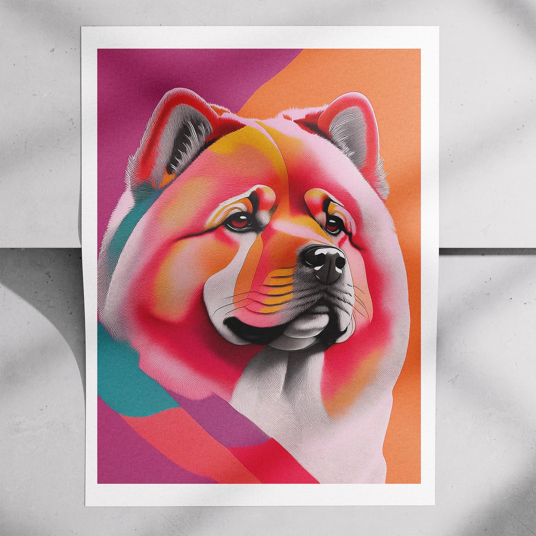 Chow Chow Modern Pop Dog Series image 7