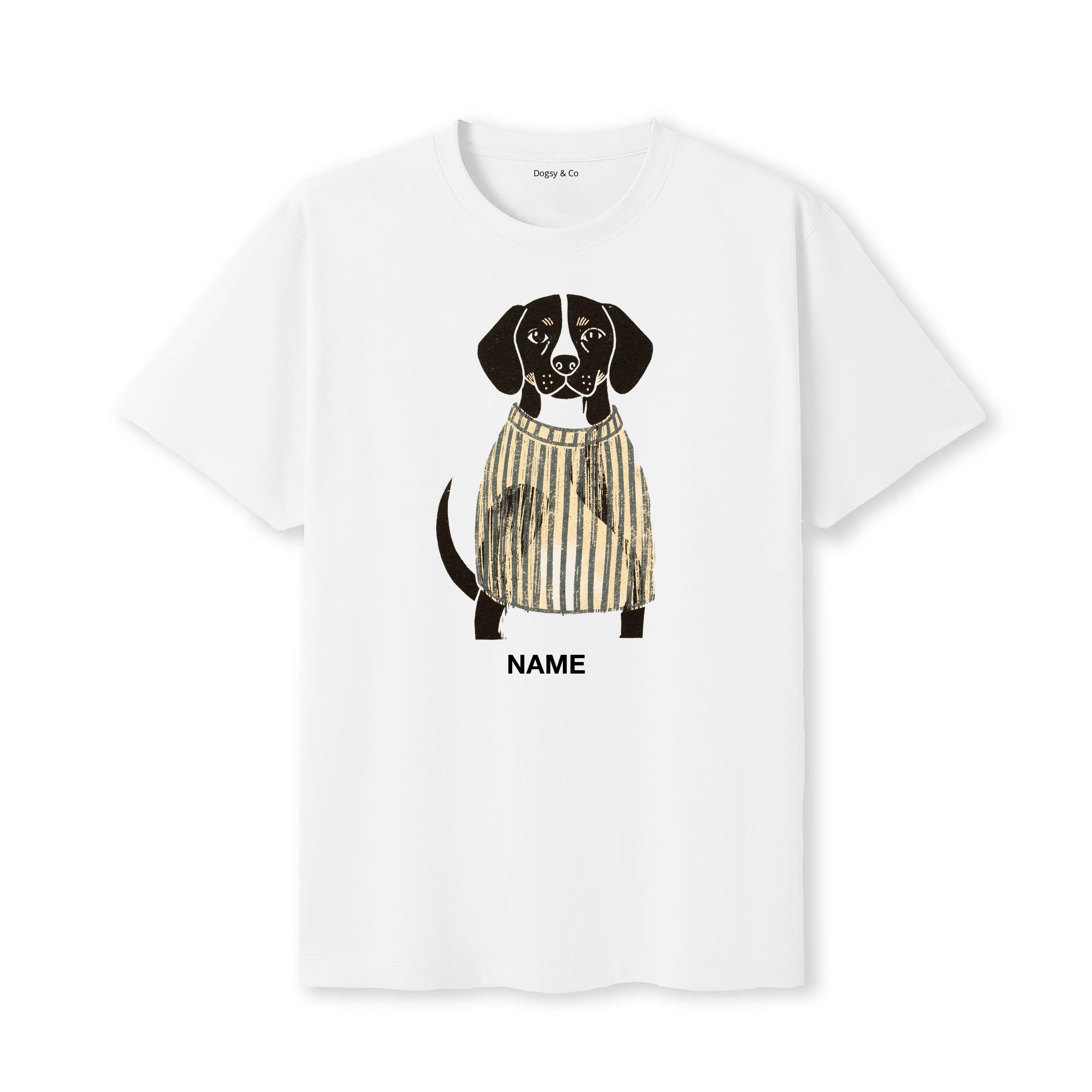 Beagle Jumper Dog Custom T-Shirt - White