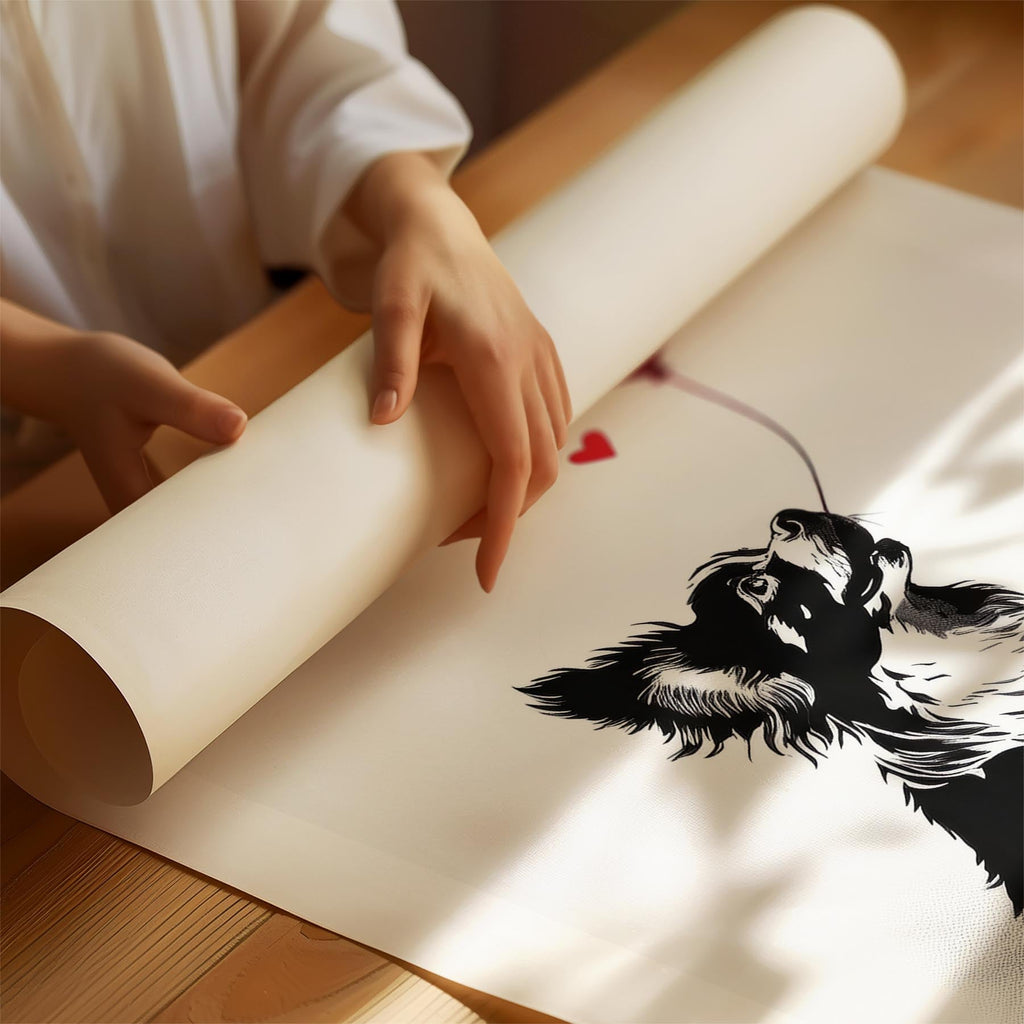 Papillon DOGSY Series inspired by the Art of Banksy with text Dogsy image 1