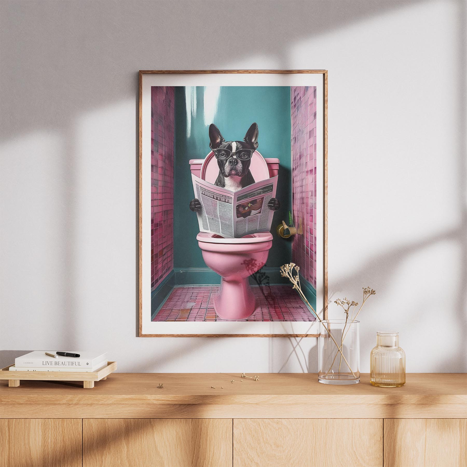 Boston Terrier Toilet Humour Dog Series 4 image 8