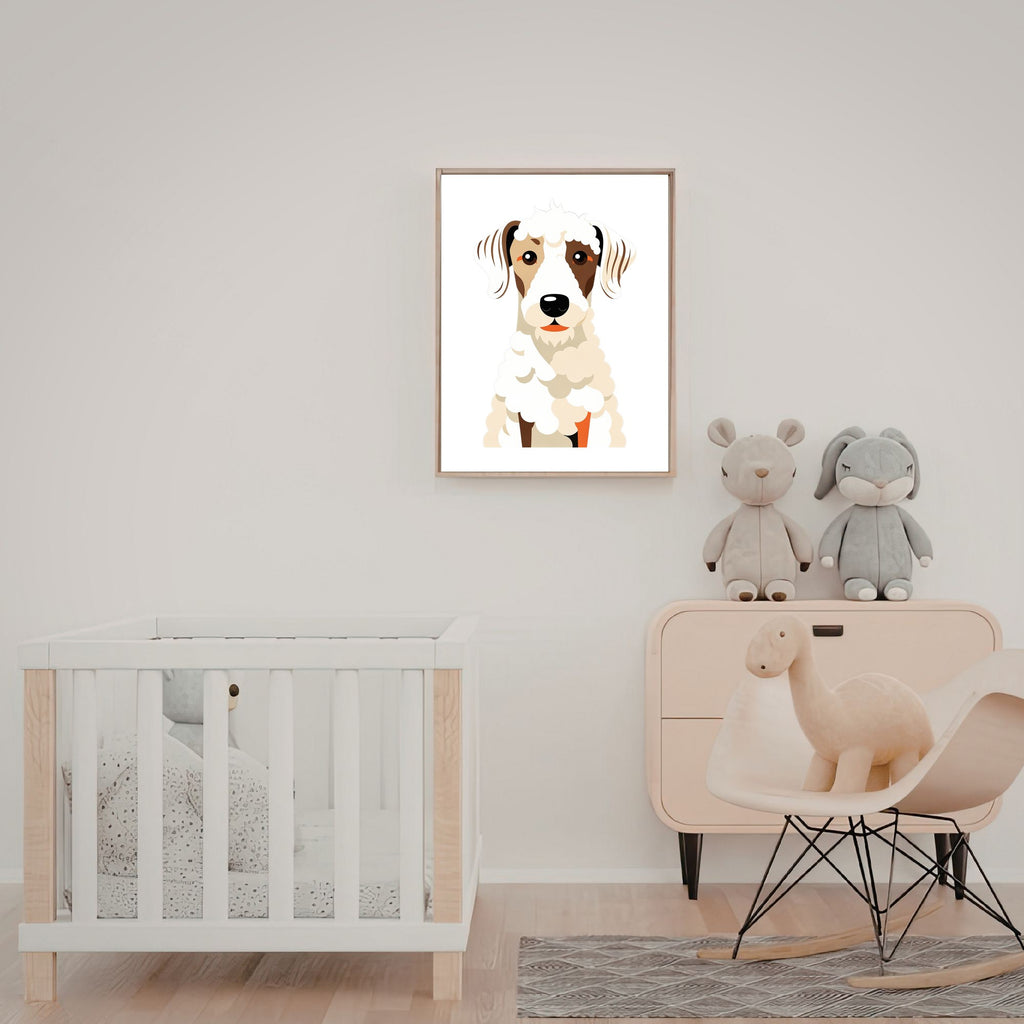 Bold Block Art Print - Framed Nursery Mockup