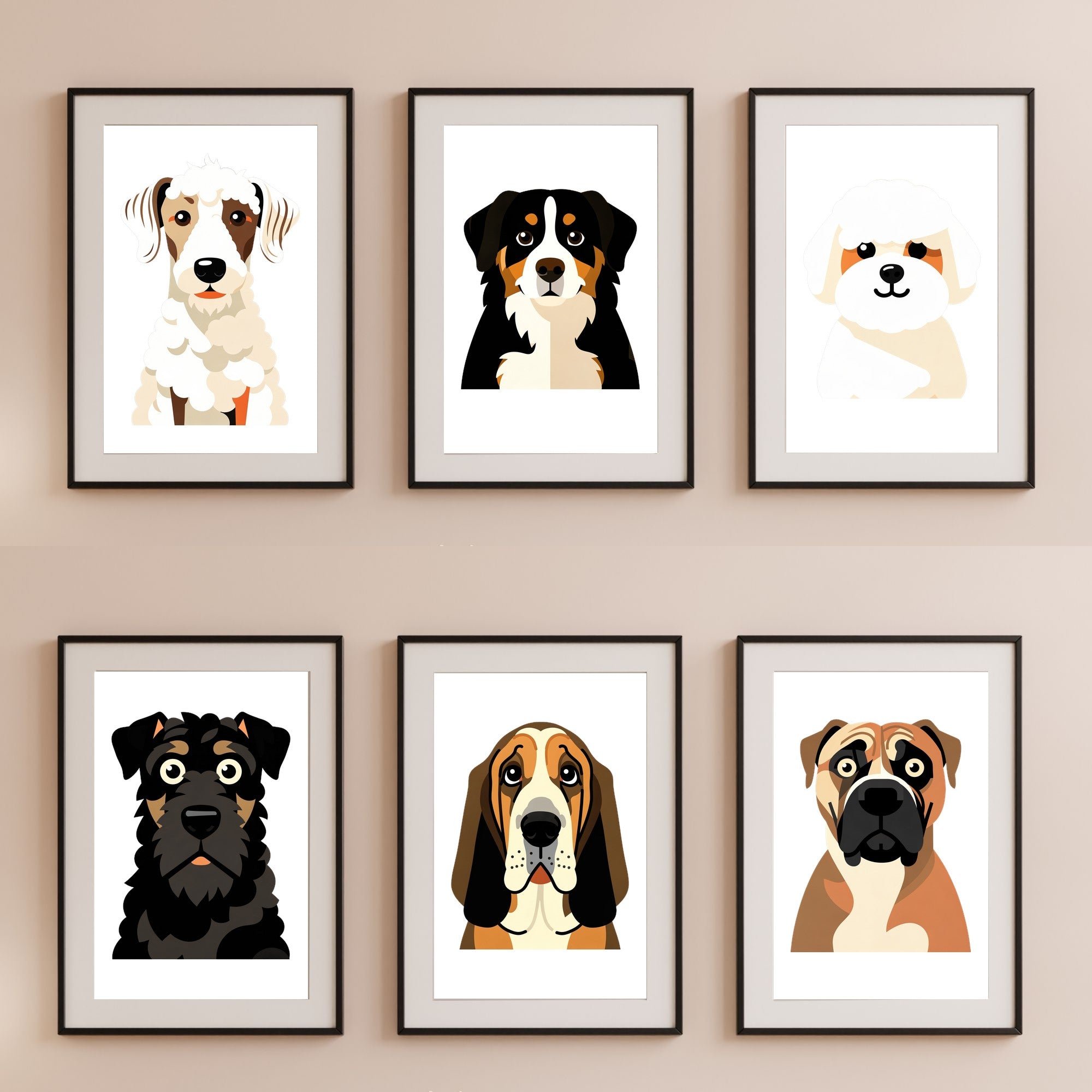 Bold Block Art Print - Framed Nursery Mockup