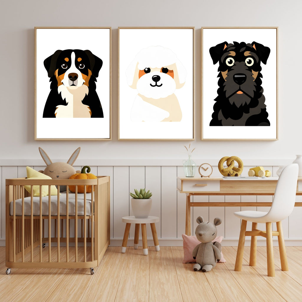 Bold Block Art Print - Framed Nursery Mockup