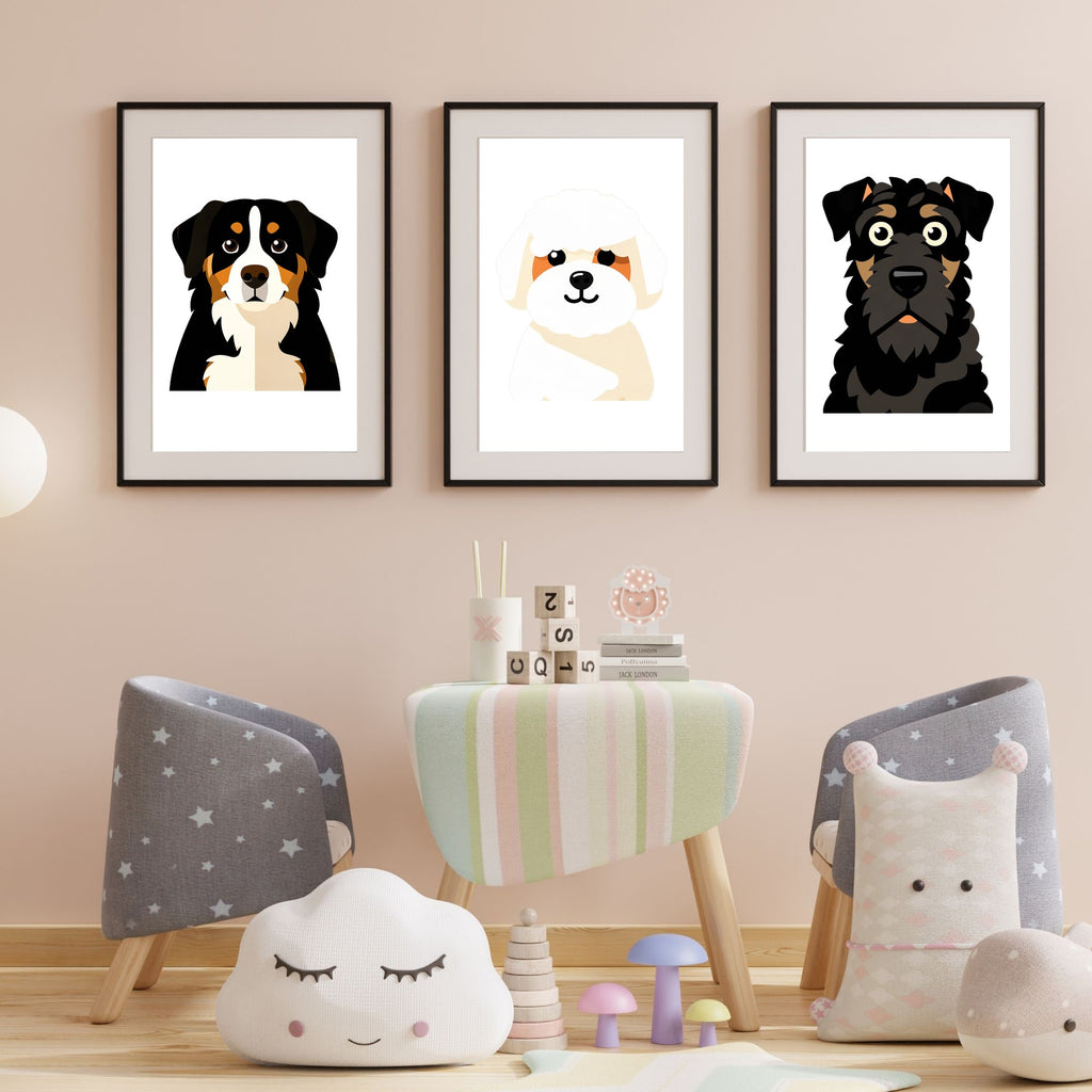 Bold Block Art Print - Framed Nursery Mockup