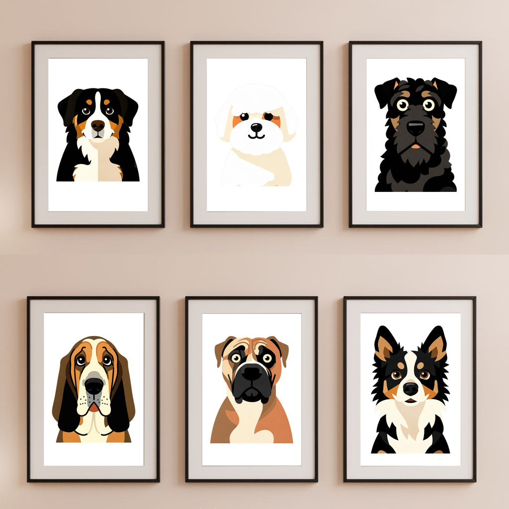 Bold Block Art Print - Framed Nursery Mockup