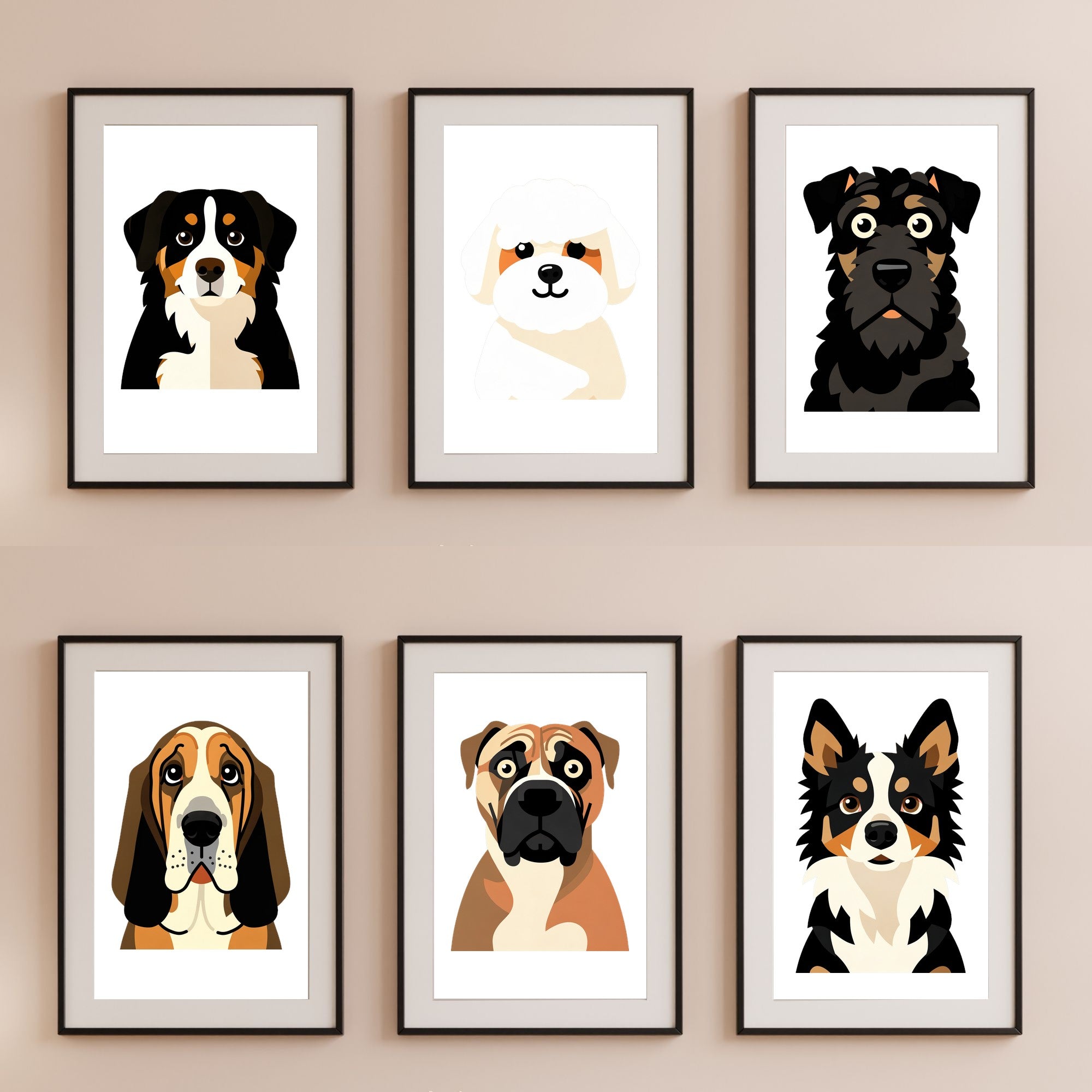 Bold Block Art Print - Framed Nursery Mockup