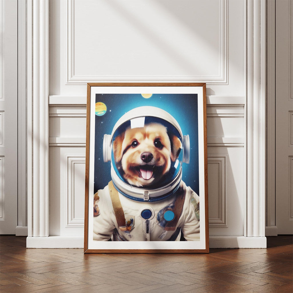 Australian Silky Terrier Astronaut Dog Series image 4