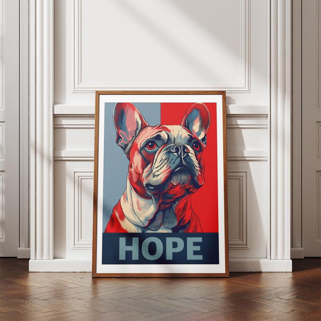 French Bulldog HOPE Series Inspired by the Obama Poster image 4